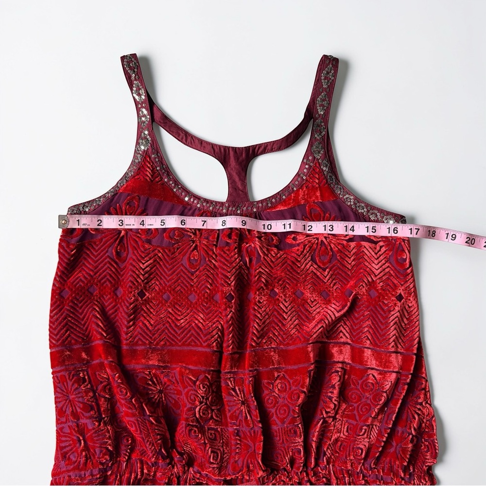 Free People Embroidered Silk-Blend Racerback Dress – Size 6 - Picture 15 of 16
